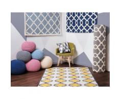 Tappeto rettangolare blu - Tappeto moderno di design - 140x200cm - ZILE