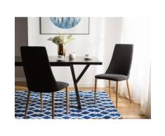 Sedia per sala da pranzo nera - CLAYTON