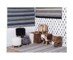 Tappeto rettangolare in lana - blu e grigio - Tappeto moderno di design - 140x200cm - PATNOS