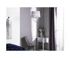 Lampadario in cristallo grigio chiaro EVANS