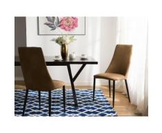 Sedia per sala da pranzo beige - CLAYTON