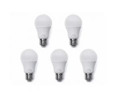 Lampadina LED a risparmio energetrico bianco caldo - Set da 5 pezzi - 5W, E27