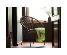 Set di 2 sedie da giardino in rattan marrone SARITA