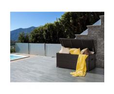 Cesta da giardino in rattan marrone 130cm MODENA