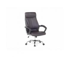 Sedia da ufficio da gaming in ecopelle marrone CHAMPION