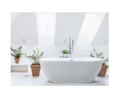 Vasca da bagno freestanding ovale in acrilico bianco - NEVIS