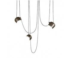Flos set da 3 lampade a sospensione AIM MARRONE ANODIZZATO