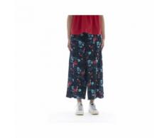 Pantalone donna - 141576 pantalone largo stampa 1773 - Pavone-Guardaroba