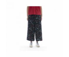 Pantalone donna - 141576 pantalone largo stampa 336 - Fiore-Guardaroba