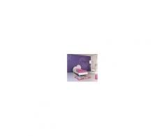 Flow Fusion Design Letto Singolo Bianco Cuore Con Contenitore