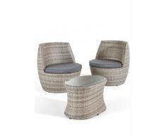 Mobili da balcone Grace (set 5 pezzi) (Grigio) - bpc living