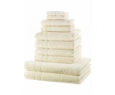 Asciugamani New uni (set 10 pezzi) (Beige) - bpc living