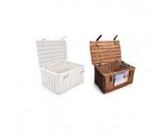 Cesto in vimini con coperchio bicycle gear bicicletta baule cesta bici cestino basket
