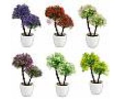 Bonsai artificiale decorativo albero piantina con vaso pianta arredamento casa