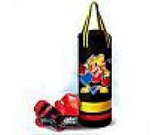 Sacco boxe con guantoni con effetti sonori gioco per bambini allenamento pugilato sacca box da appendere