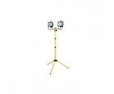 2 faro proiettore alogeno con treppiedi supporto fari faretto lampada r7s 500w