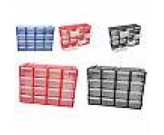 Cassettiera multiuso in plastica organizer porta miniature casa ufficio 16 cassetti 22x16x7 cm