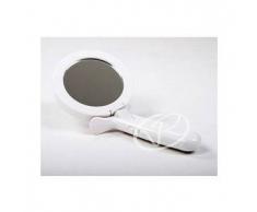 Specchio ingranditore con 12 led doppia faccia da bagno make up trucco girevole