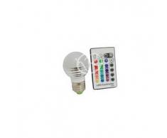 Lampadina a led rgb con telecomando e27 220v 3w multicolore e 27 3 w
