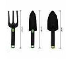 Attrezzi da giardino 3pz pala trapiantatore 6 8 cm rastrello tridente paletta giardinaggio
