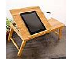Tavolino da letto porta computer tablet pc 4 inclinazioni leggio in legno 68827