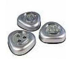 Punti luce led lampade adesive a pressione push per armadio a batterie campeggio pesca