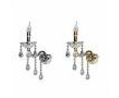 universo Applique candelabro gocce pendenti cristallo acrilico attacco E14 E34
