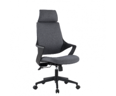 Sedia per Ufficio con Schienale Alto Design Moderno Grigio