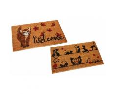 2x Zerbino in cocco: Gatto Welcome e Gatti Love