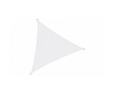 Tenda da sole triangolare: Bianco latte / 6,2 x 6,2 x 6,2 m