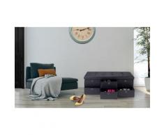 Panca contenitore con 6 cassetti: 100 cm / Grigio