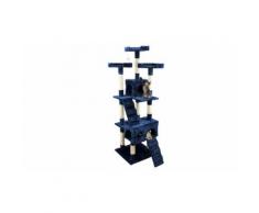 Tiragraffi da 170 cm con cuccia : Blu
