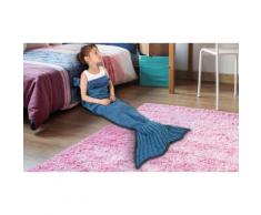 Coperta a sirena per bambini - Blu