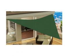 Tenda da sole triangolare: Verde scuro / 4 x 4 x 4 m