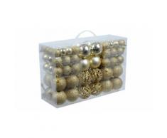 Set di 100 palline decorative per albero di Natale: Oro