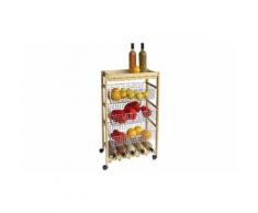 Carrello da cucina Artù: Legno naturale