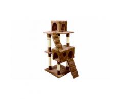 Tiragraffi da 170 cm con cuccia : Marrone