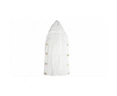 Coperta lavorata a maglia per bambini: Bianco