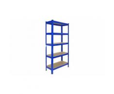 Scaffale in acciaio: 1 T-Rax 90 x 180 x 45 cm - Blu
