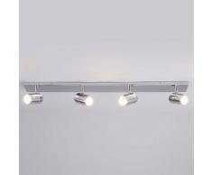 Lampenwelt.com Lampada da soffitto per bagno Dejan a 4 luci