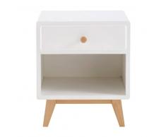 Maisons du Monde Comodino vintage a 1 cassetto bianco Sweet
