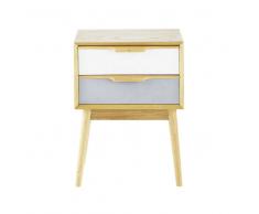 Maisons du Monde Comodino vintage 2 cassetti Fjord