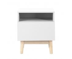 Maisons du Monde Comodino vintage bianco Artic