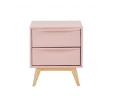 Maisons du Monde Comodino vintage a 2 cassetti rosa Bucolique