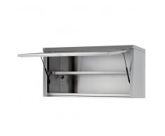 INOX BIM Armadietto Pensile con Anta Basculante a Pistoni