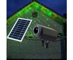 Proiettore Luce Laser Led Natale Facciata CHRISTMAS con Pannello Solare