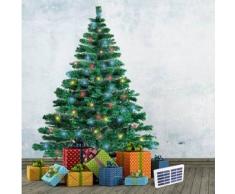 Albero di Natale artificiale sintetico CORTINA 210cm con luci led solari