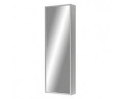 KRISTALIA contenitore pensile scarpiera FOOT BOX (Struttura alluminio / frontale specchio - Alluminio / Vetro)