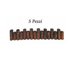5 Pezzi Bordura Giardino Recinzione Aiuola 95x20cm Mini Steccato Staccionata