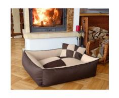 Cuccia cuccetta letto lettino per cani gatti animali 2 in 1 beige l-xl-xxl misura l 85x65 beige